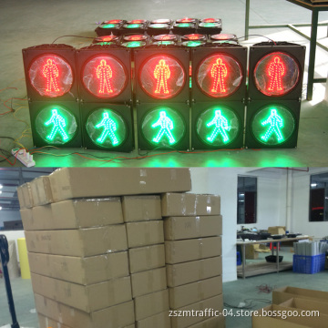 2014 Newest Design LED Flashing Traffic Safety Solar Signal Light / Solar Traffic Light with Two Full Module